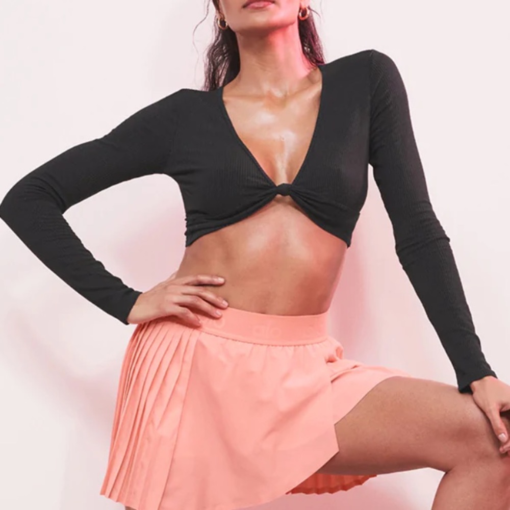 Alo Ribbed Knotty Long Sleeve